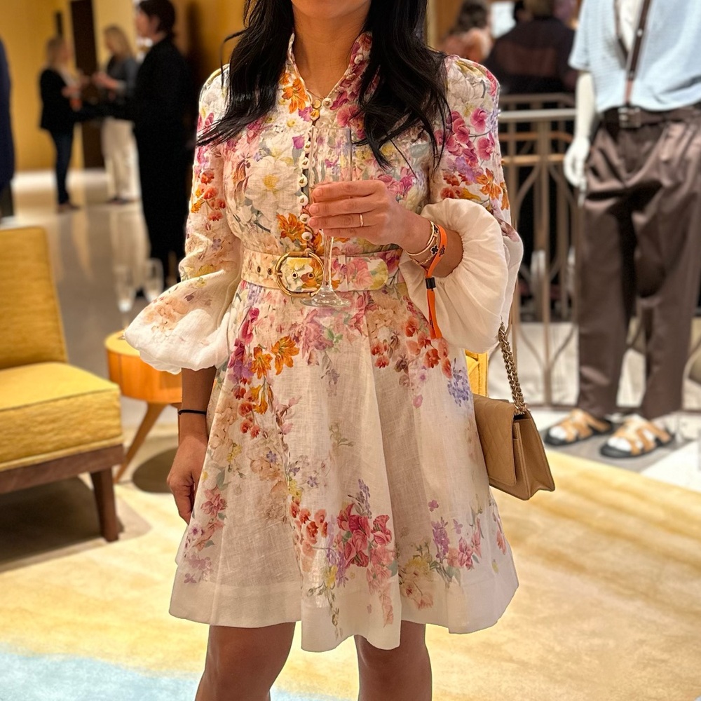 Zimmerman floral linen dress SIZE 1